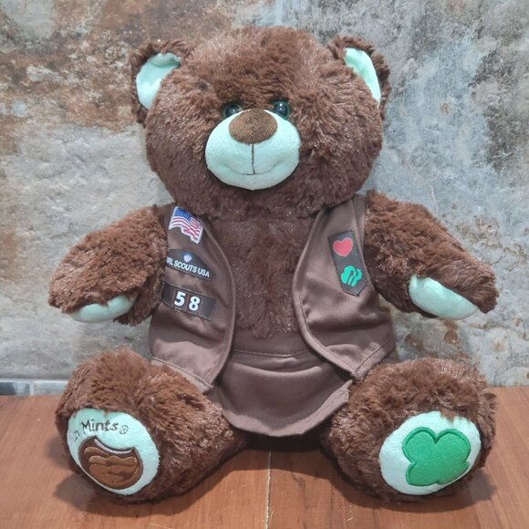 Build A Bear Workshop Thin Mints Girl Scouts Plush Stuffed Animal - Picture 1 of 13